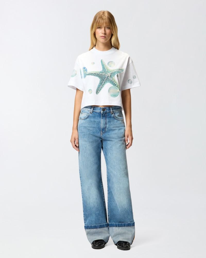 PINKO TORTILLA T-SHIRT JERSEY COTONE