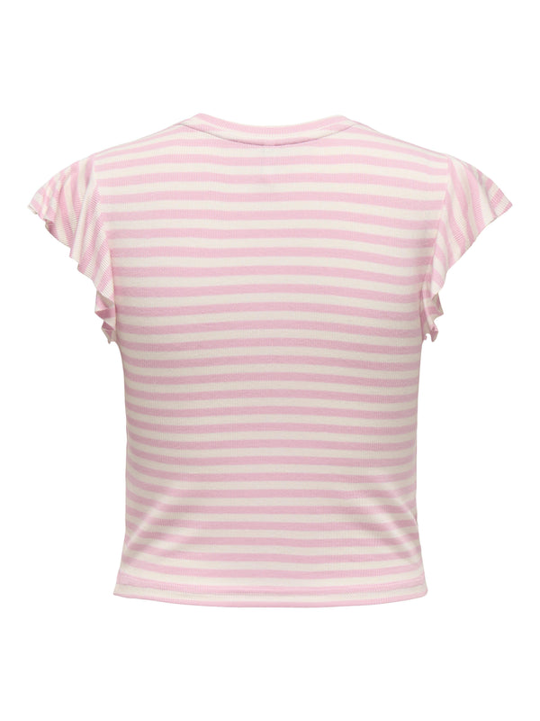 ONLY ONLBELIA S/L FRILL TOP BOX JRS