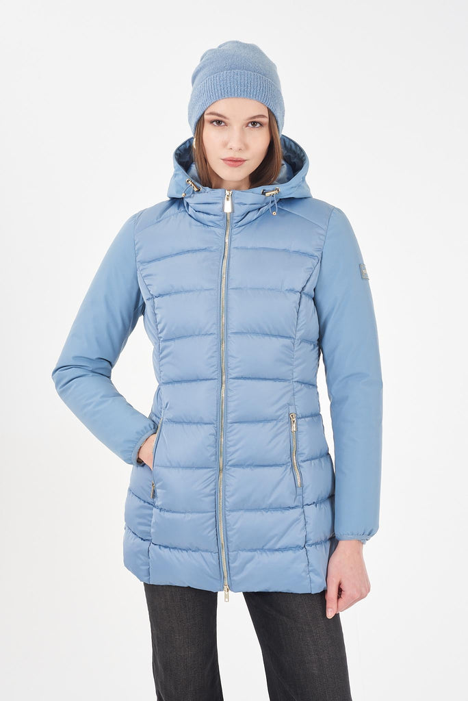 YES ZEE CAPPOTTO DONNA TRAPUNTATO,FINTO GILET STACCABIL