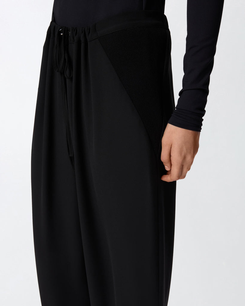 PINKO PANZEROTTO PANTALONE CREPE FLU