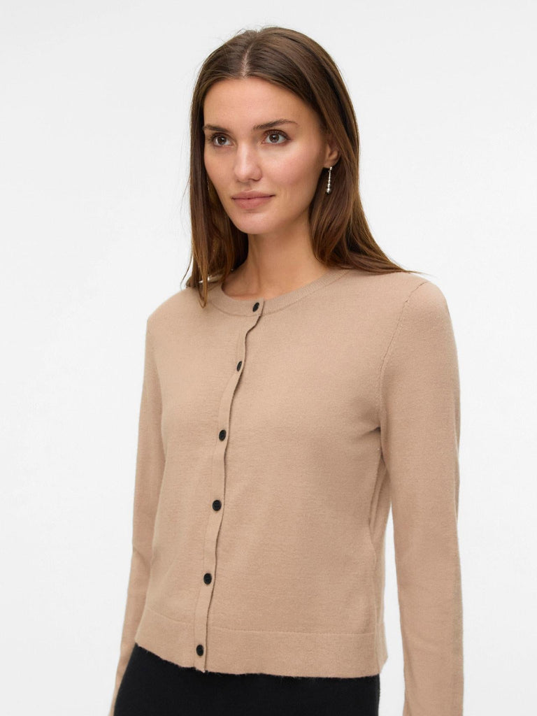 VERO MODA VMVICKY LS O-NECK BUTTON CARDIGAN NOOS