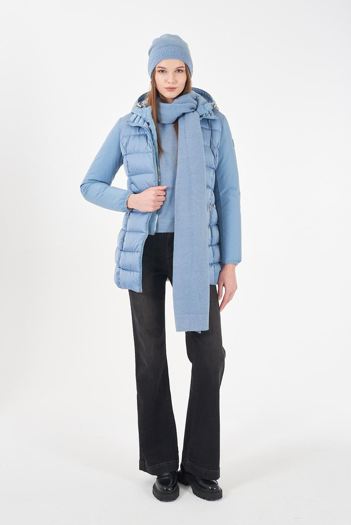 YES ZEE CAPPOTTO DONNA TRAPUNTATO,FINTO GILET STACCABIL
