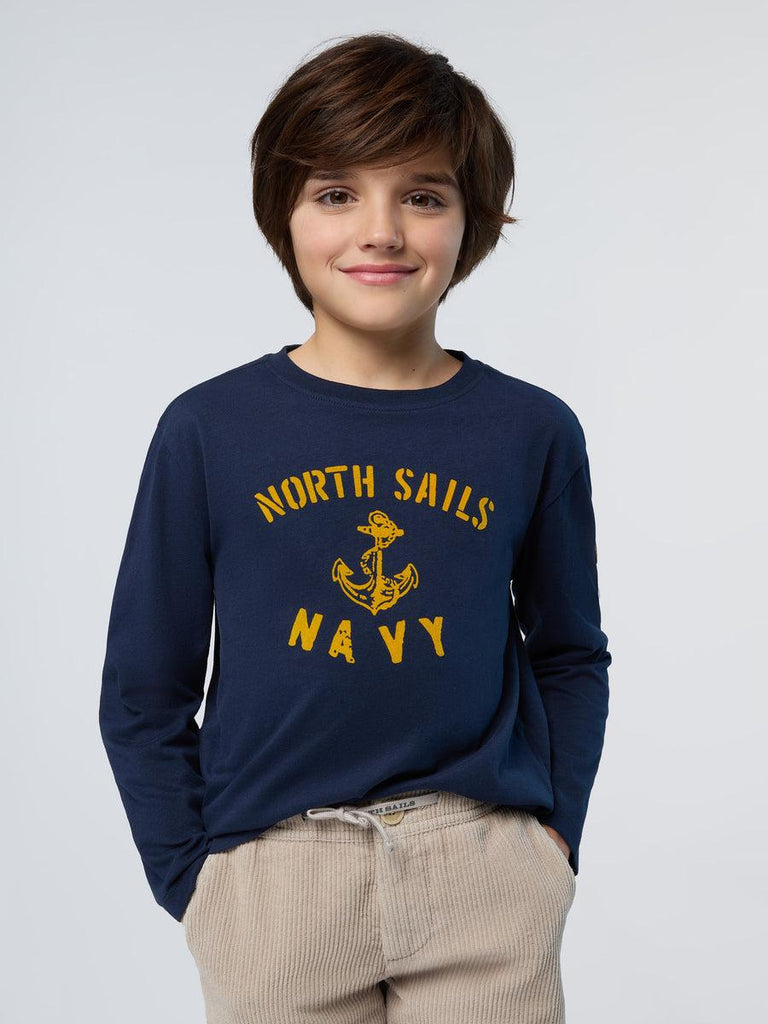 NORTH SAILS T SHIRT LONG SLEEVE W/GRAPHIC