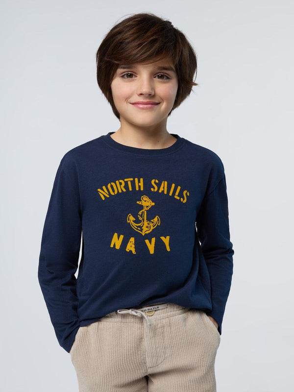 NORTH SAILS T SHIRT LONG SLEEVE W/GRAPHIC