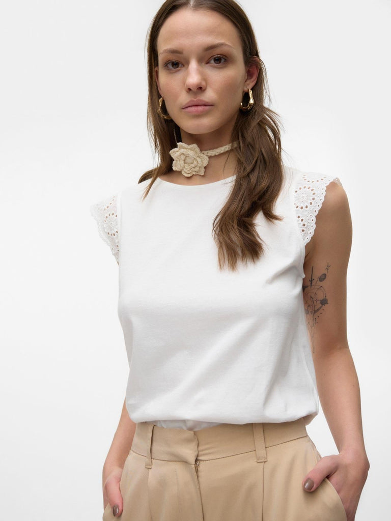 VERO MODA VMEMILY SL GATHERING TOP JRS NOOS