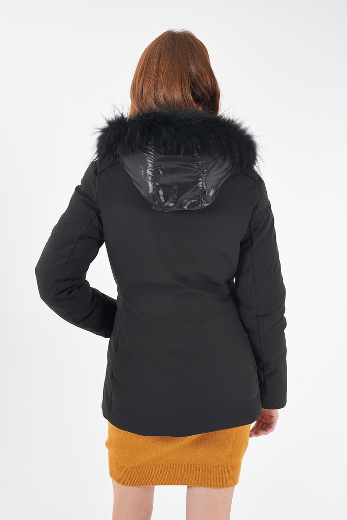 YES ZEE CAPPOTTO DONNA IN SOFTSHELL CON CAPPUCCIO