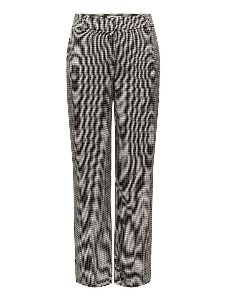 ONLY ONLLETTIE MW STR CHECK PANT TLR