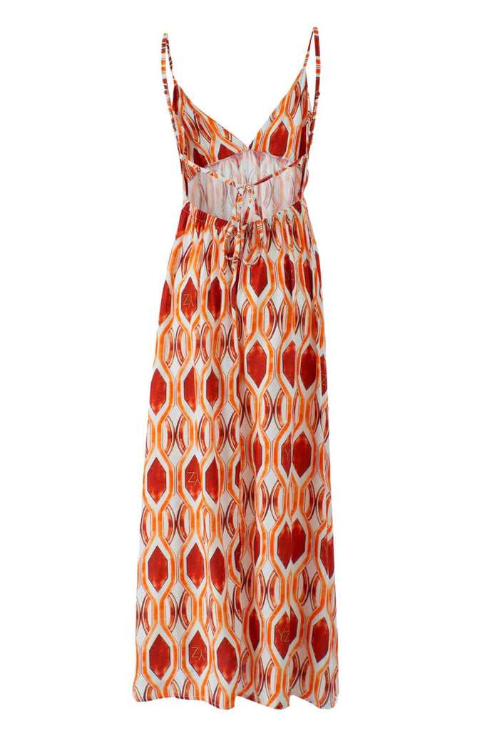 YES ZEE ABITO DONNA LUNGO CON ARRICCIATURA IN VITA