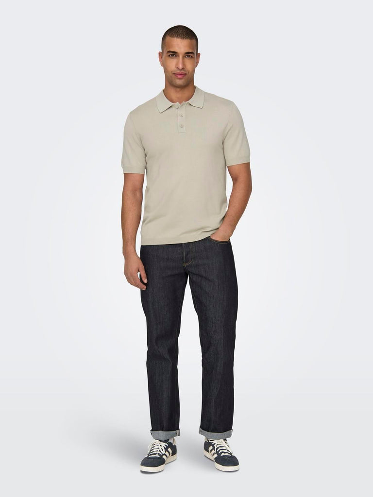 ONLY&SONS ONSWYLER LIFE REG 14 SS POLO KNIT NOOS