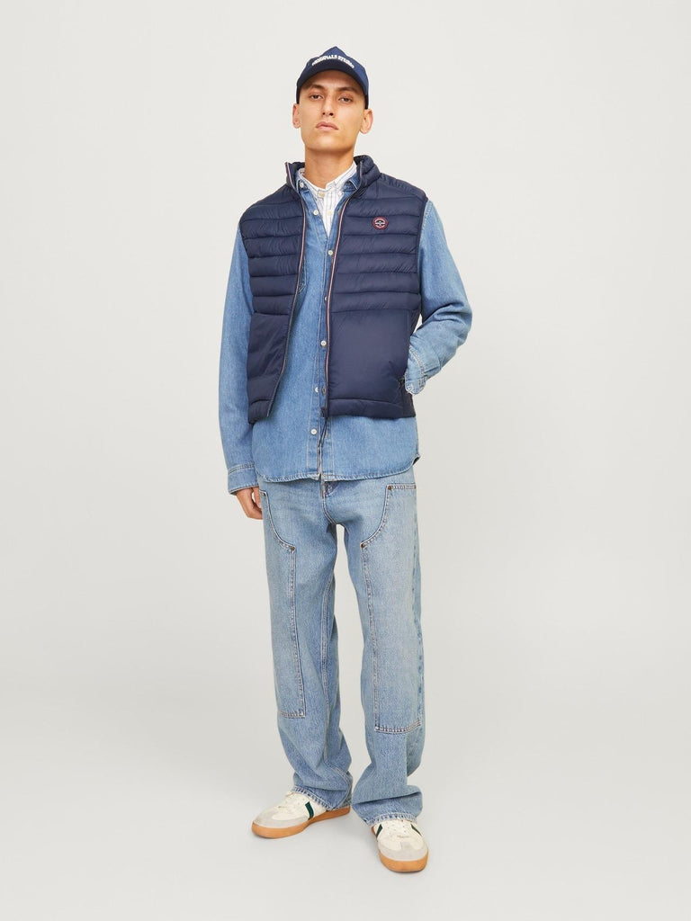 JACK AND JONES JJESPRINT BODYWARMER COLLAR NOOS