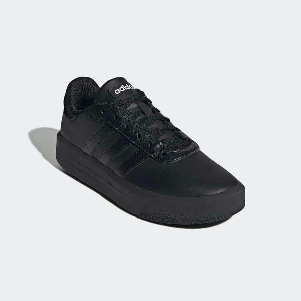 ADIDAS COURT PLATFORM      CBLACK/CBLACK/FTWWHT
