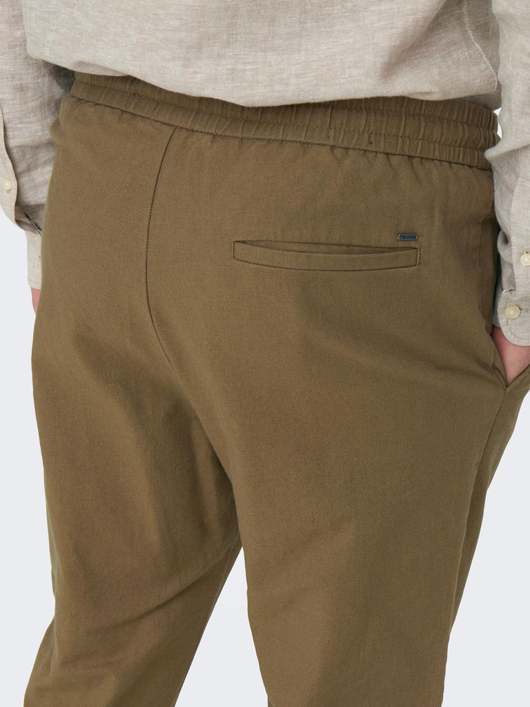 ONLY&SONS ONSLINUS CROP 0007 COT LIN PNT NOOS