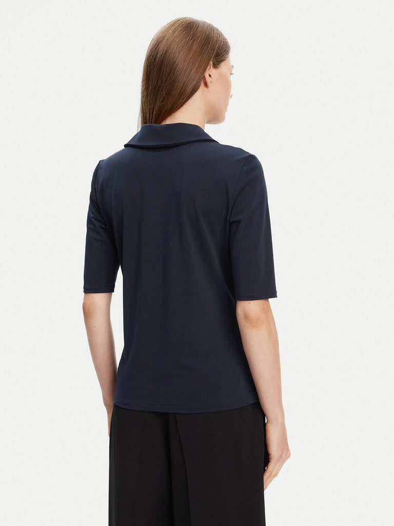 CALVIN KLEIN HS CREPE JERSEY POLO
