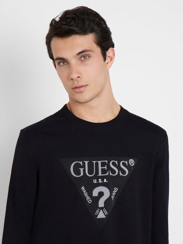 GUESS LS CN TRIANGLE TEE