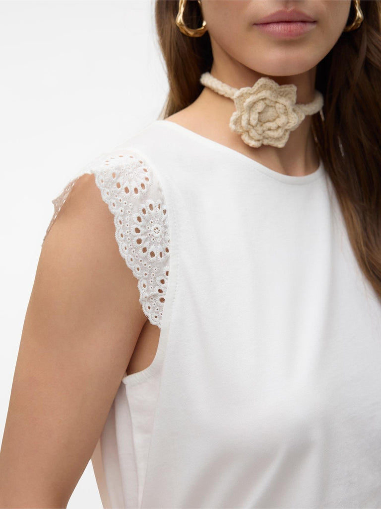 VERO MODA VMEMILY SL GATHERING TOP JRS NOOS