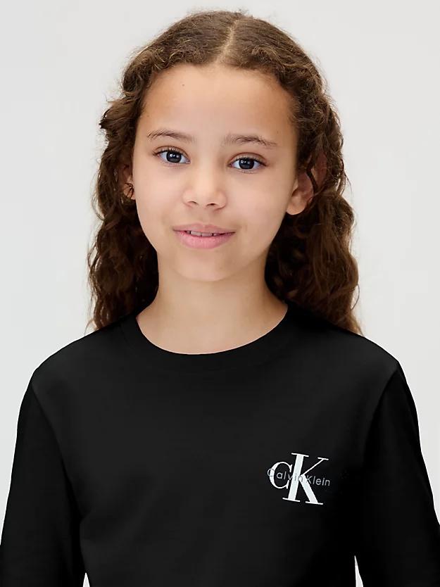 CALVIN KLEIN CHEST MONOLOGO LS T-SHIRT