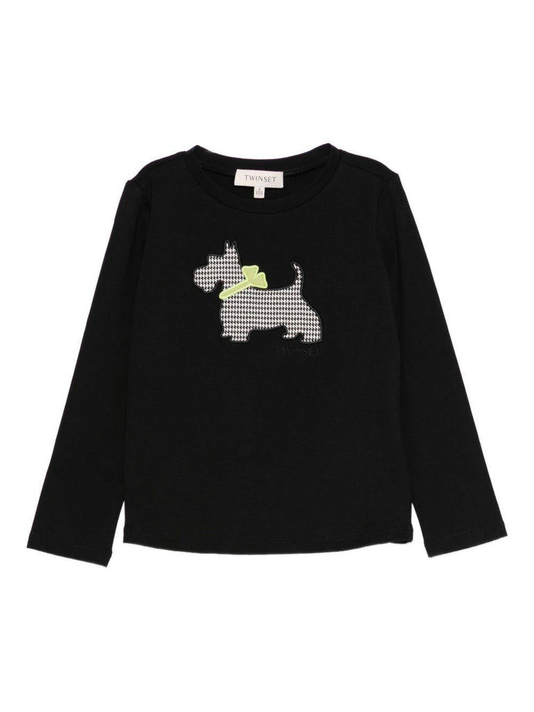 TWINSET T-SHIRT M/L IN JERSEY CON RICAMO