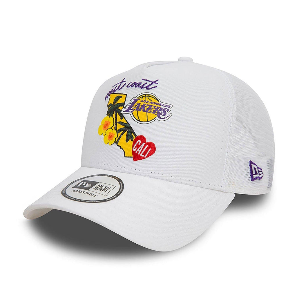 NEW ERA NBA TEAM LOGO TRUCKER LOSLAK  WHI