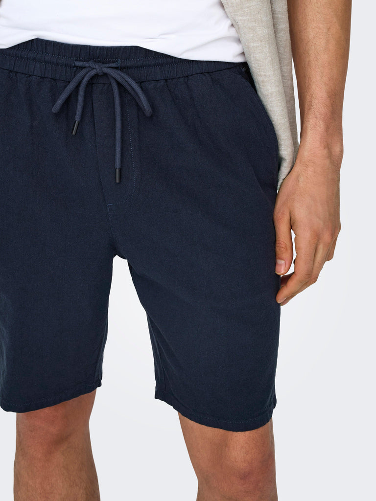ONLY&SONS ONSLINUS 0007 COT LIN SHORTS NOOS