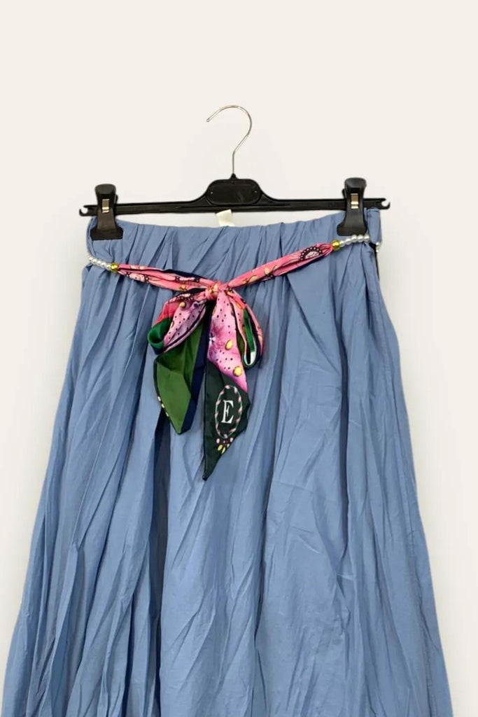 LOVEme Gonna effetto stropicciato in mussola di cotone