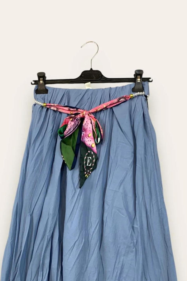 LOVEme Gonna effetto stropicciato in mussola di cotone