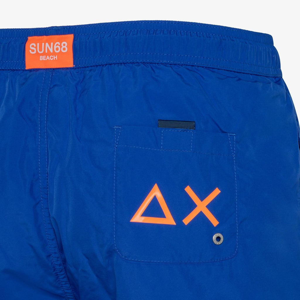 SUN68 SWIM PANT WITH MACRO LOGO ON FRONT