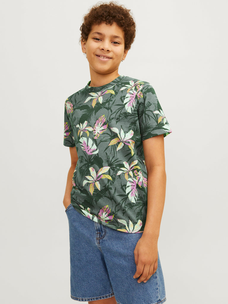 JACK JONES KIDS JORTAMPA AOP TEE SS CREW NECK JNR