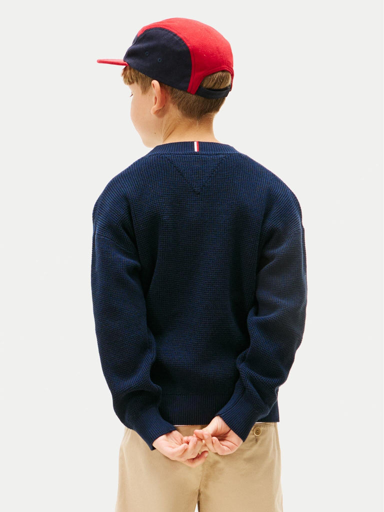 TOMMY HILFIGER COTTON TEXTURE SWEATER