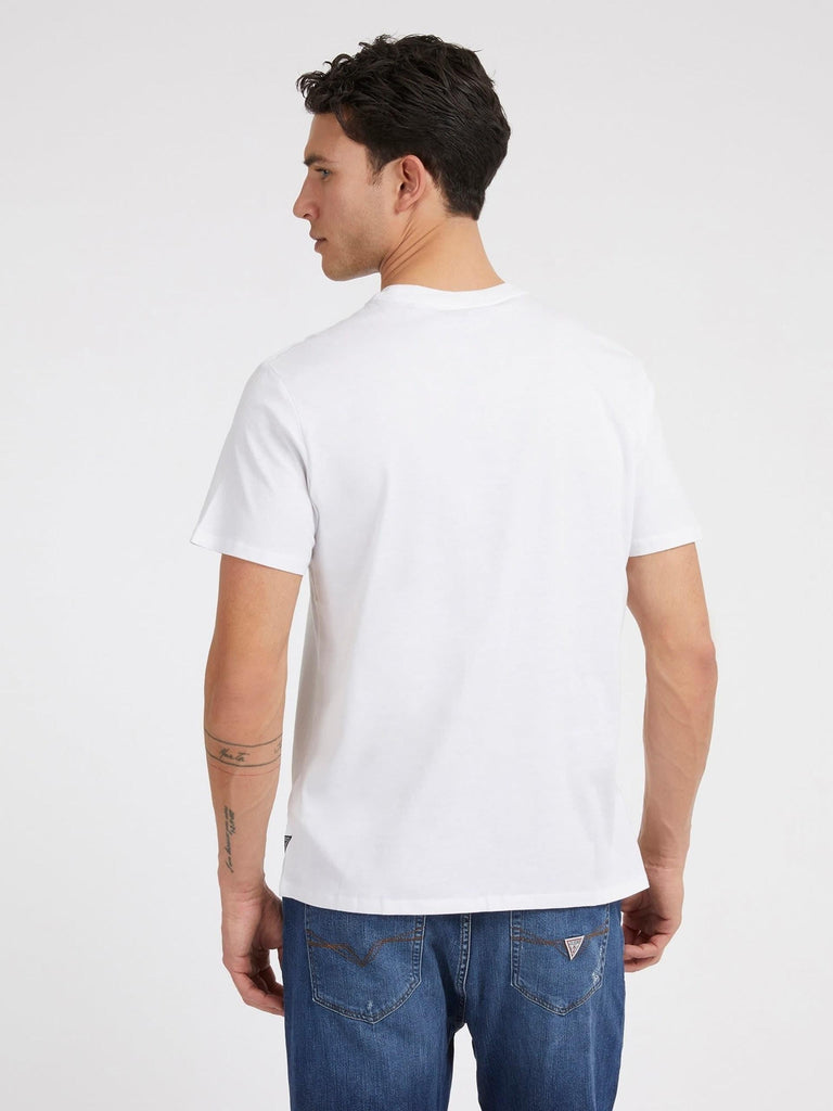 GUESS SS BSC REFLECTIVE LOGO TEE