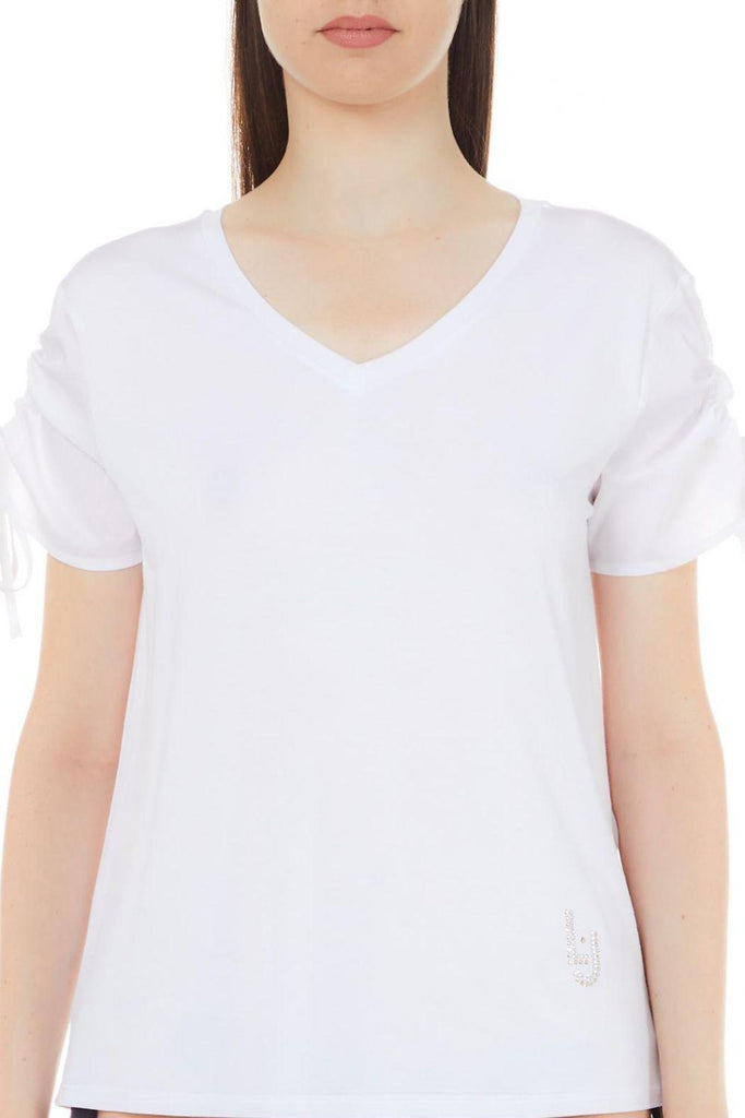 LIU JO T-SHIRT C/MANICHE ARRICCIO