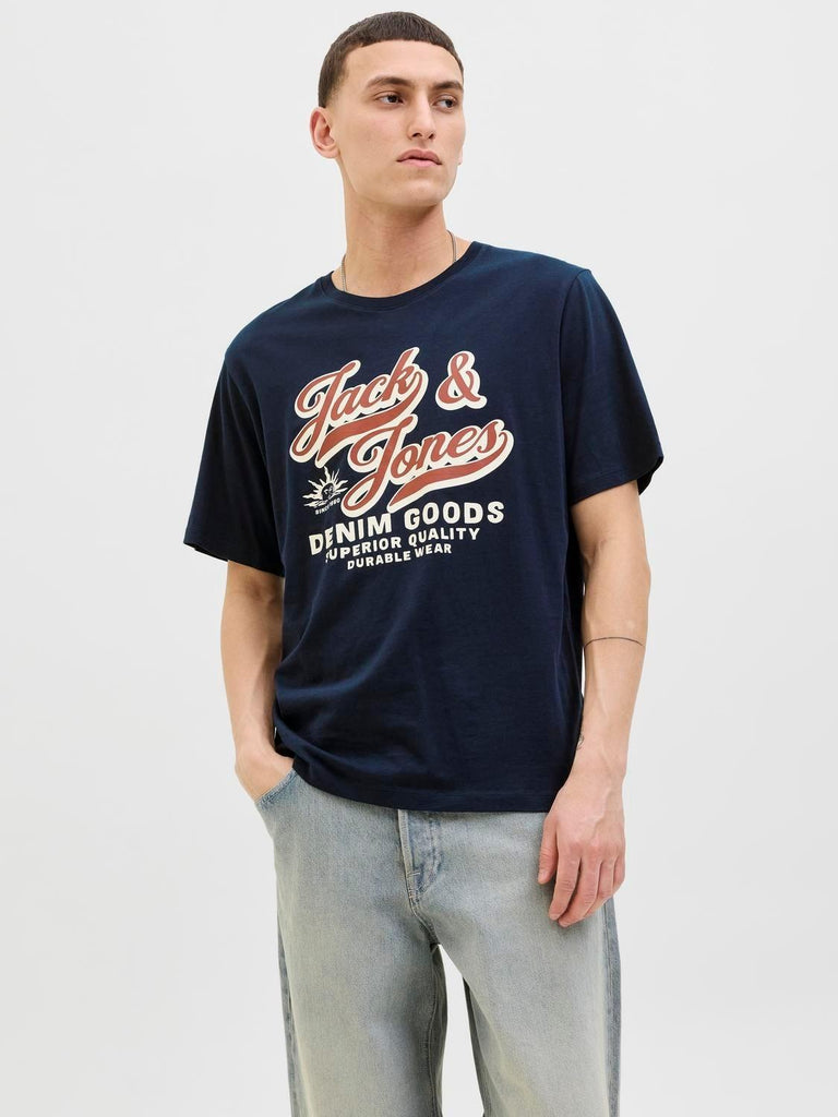 JACK AND JONES JJELOGO TEE SS O-NECK 2 COL AW25 SN