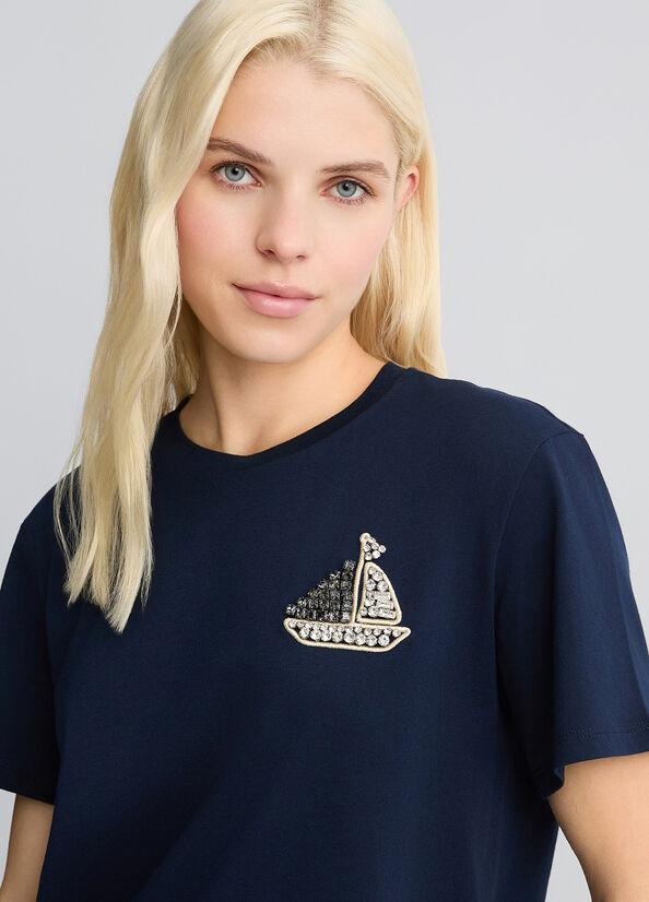 LIU JO T-SHIRT RICAMATA