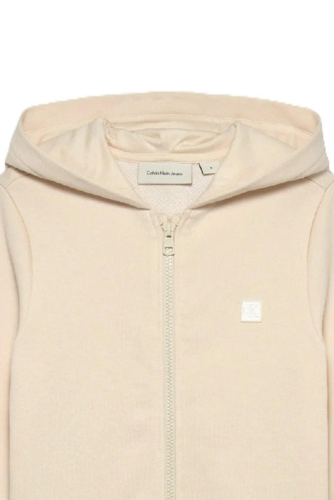 CALVIN KLEIN JEANS MINI BADGE ZIP-THROUGH