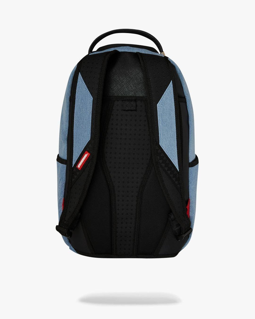 SPRAYGROUND DENIM TEAR 3 AM PATCHES BACKPACK