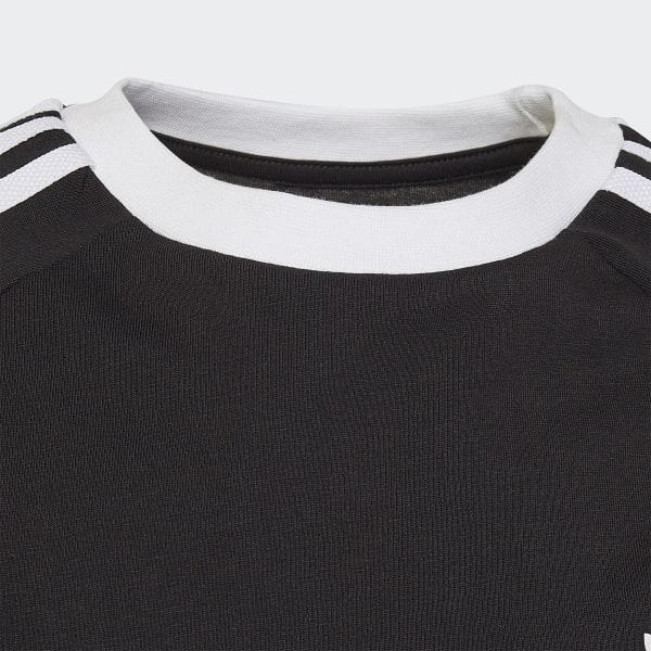ADIDAS ORIGINALS 3STRIPES TEE        BLACK