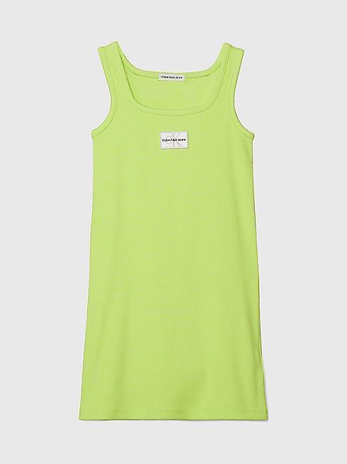 CALVIN KLEIN JEANS RIB BADGE SQUARE NECK TANK DRE