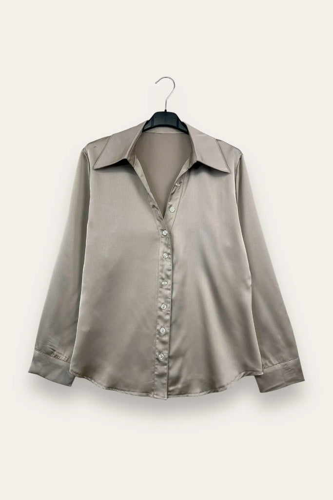 LOVEme Camicia in raso scollo a V