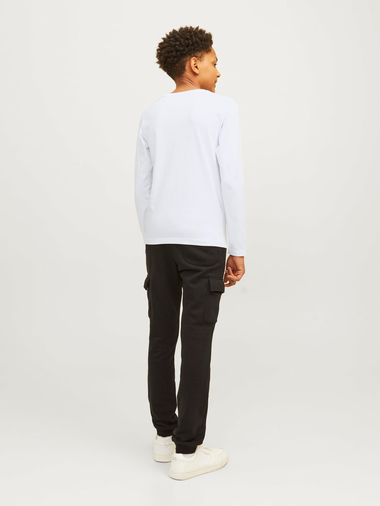 JACK JONES KIDS JJELOGO TEE LS O-NECK 2 COL NOOS JNR