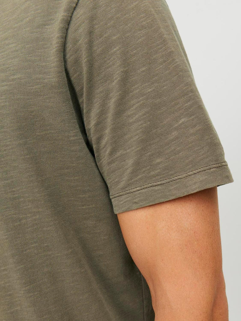 JACK AND JONES JJESPLIT NECK TEE SS NOOS