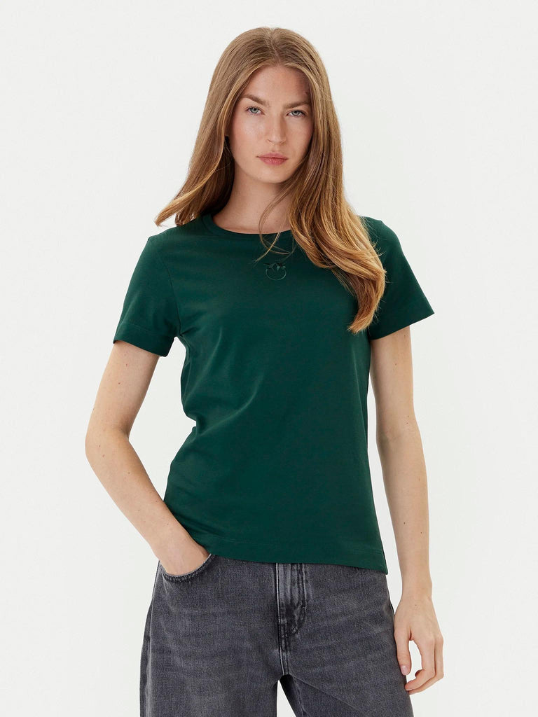 PINKO BUSSOLOTTO T-SHIRT JERSEY PATC