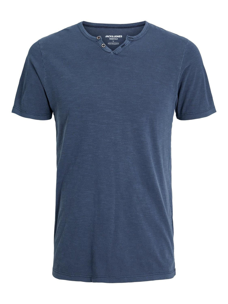JACK AND JONES JJESPLIT NECK TEE SS NOOS