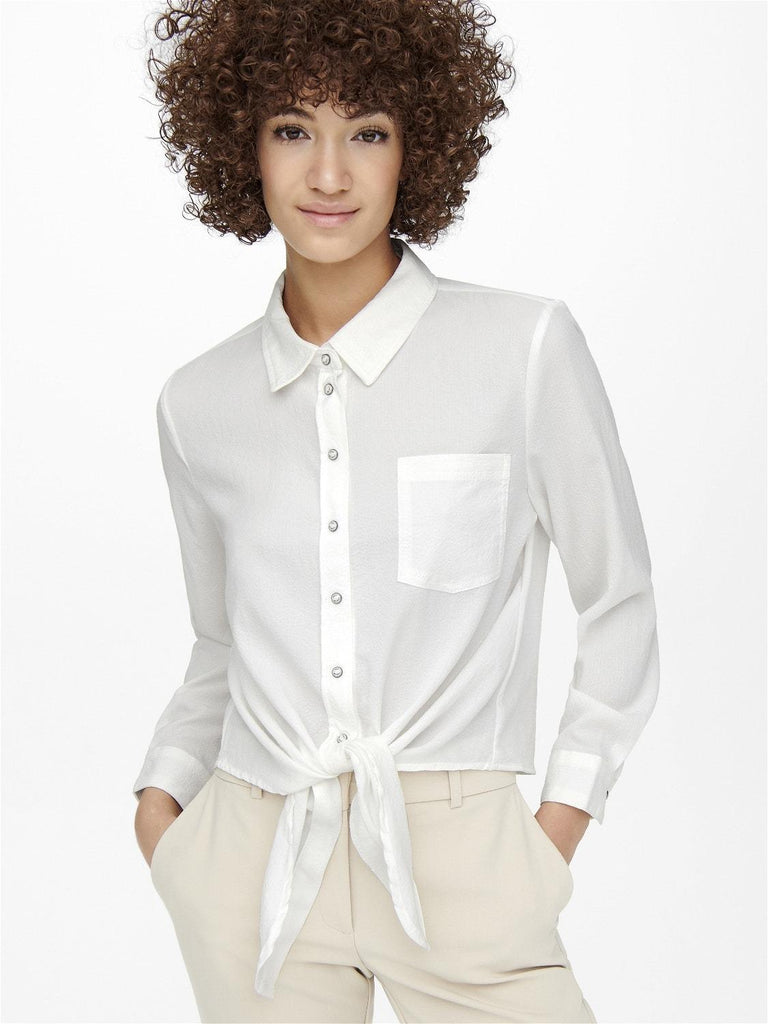 ONLY ONLLECEY LS KNOT SHIRT NOOS WVN