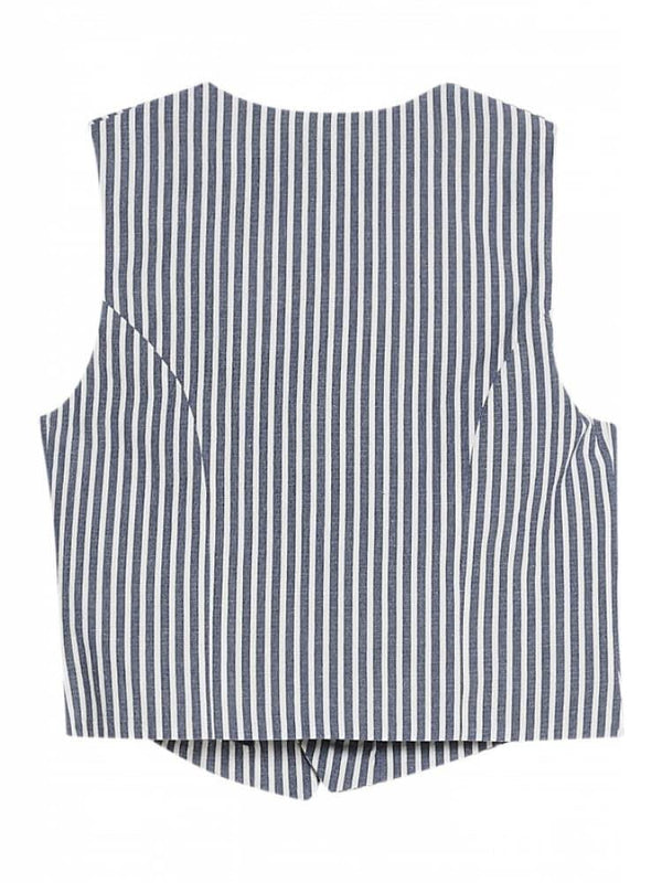 LIU JO GILET SEERSUCKER RIGHE