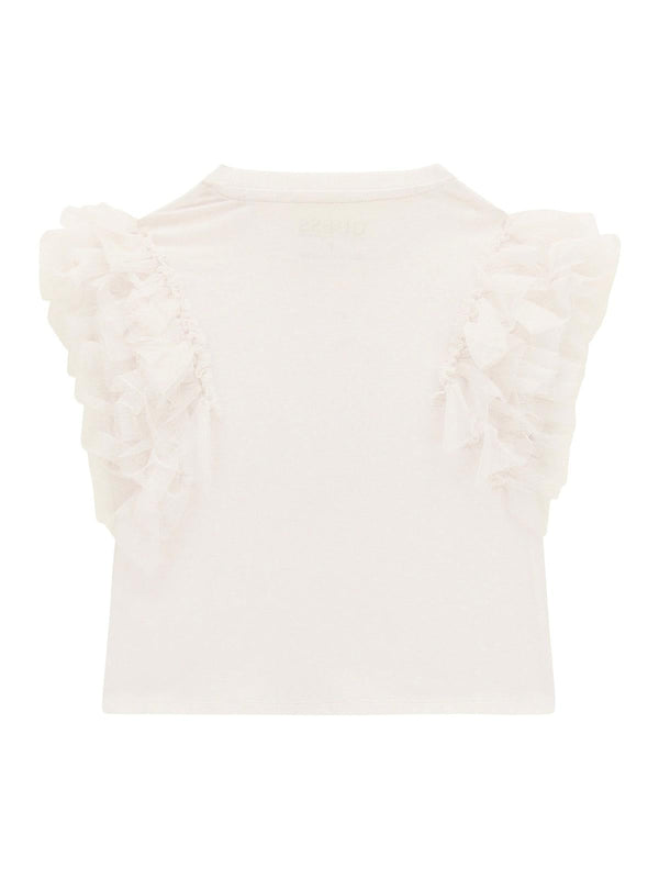 GUESS SS T-SHIRT W/MESH