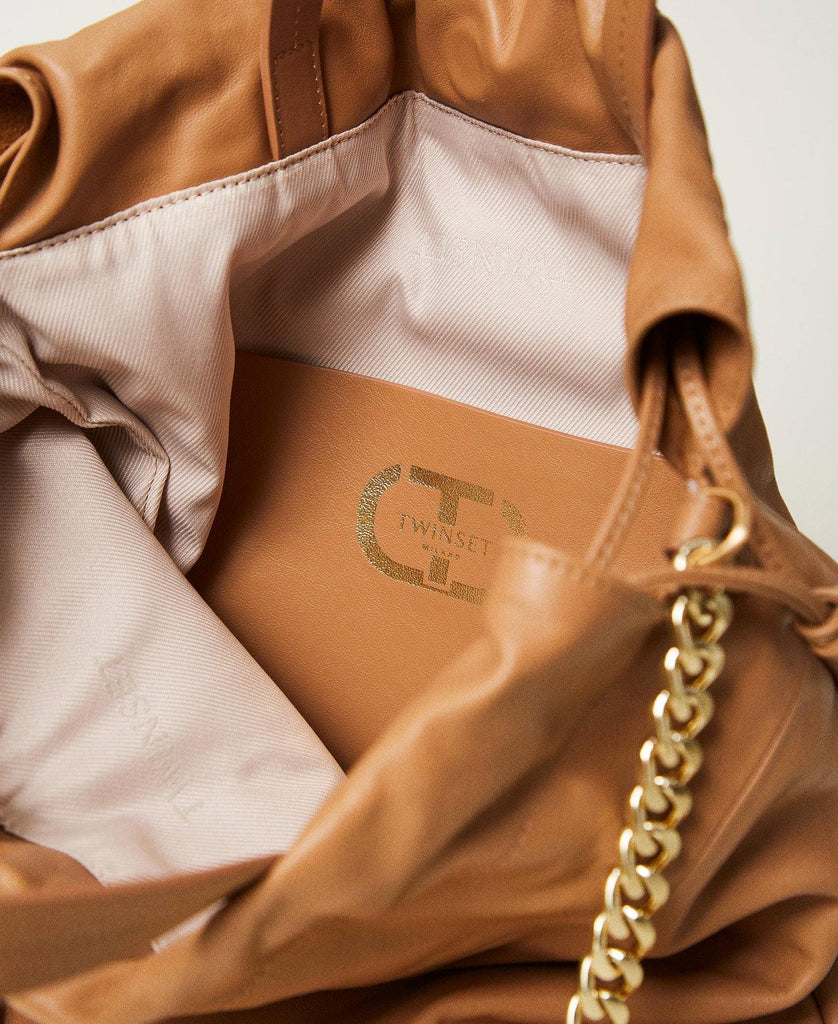 TWINSET TOTE MEDIA IN PELLE