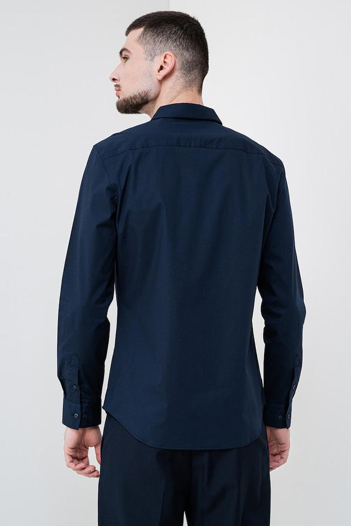 CALVIN KLEIN LS SOLID STRETCH SLI