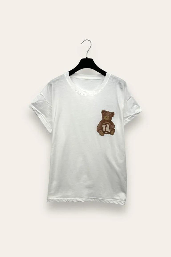 LOVEme T-shirt con stampa orsacchiotto