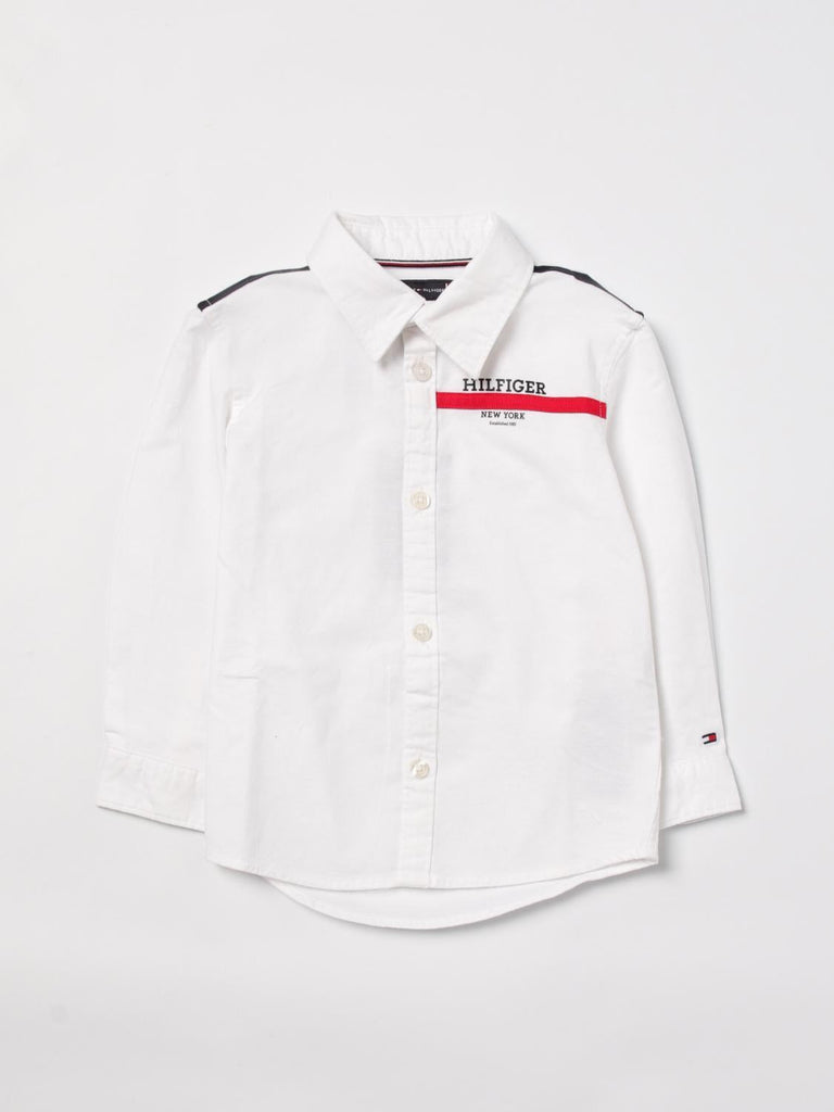 TOMMY HILFIGER TAPE OXFORD REGULAR SHIRT LS