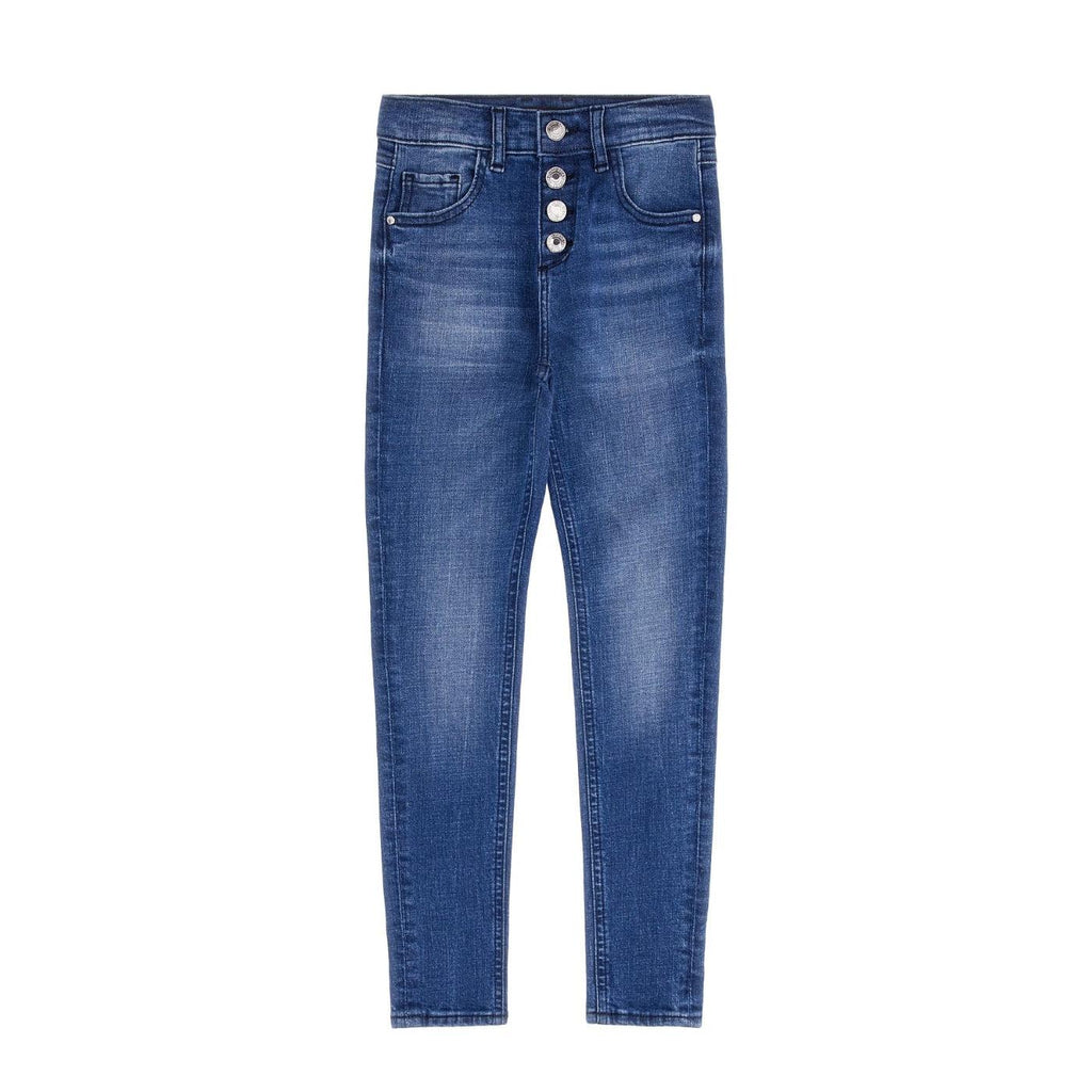 GUESS DENIM H.W.SKINNY W/EXPOSED BUT