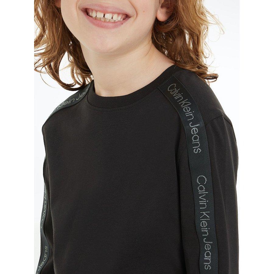 CALVIN KLEIN JEANS SLEEVE TAPE LS JERSEY T-SHIRT